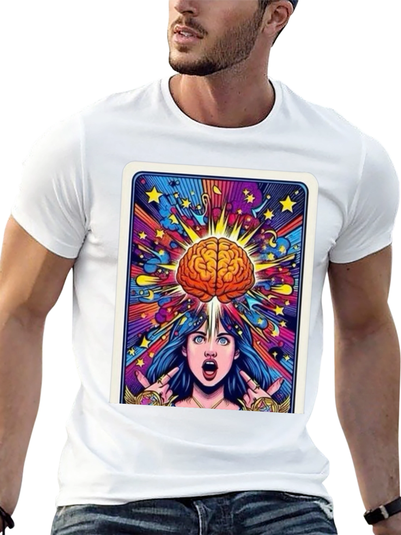 Mind Expansion Graphic Tee - Black Cotton Unisex