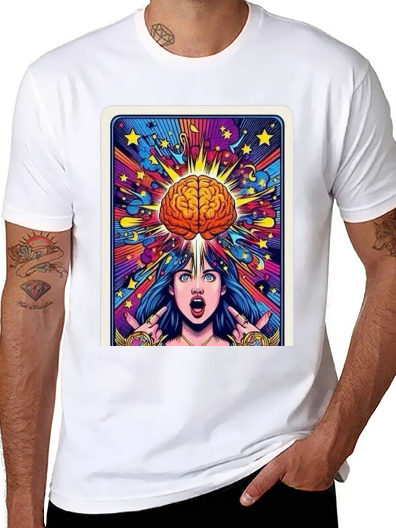 Mind Expansion Graphic Tee - Black Cotton Unisex