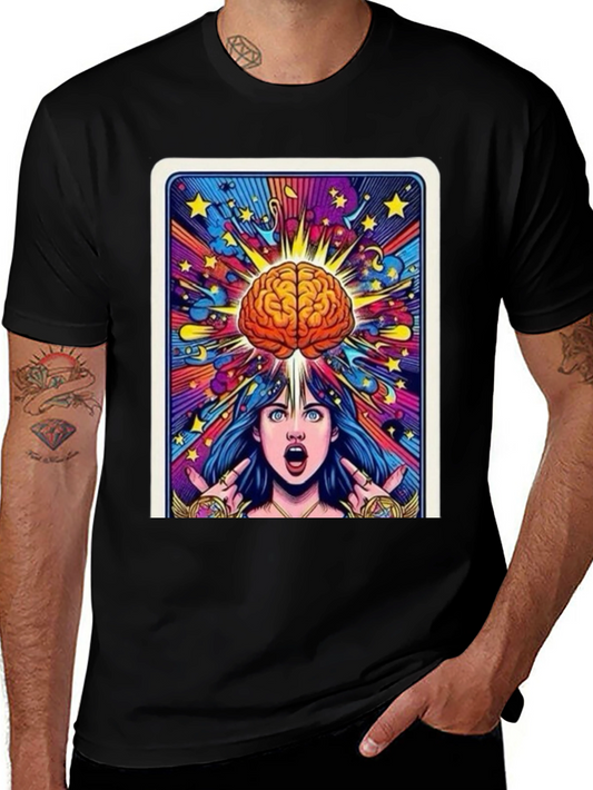 Mind Expansion Graphic Tee - Black Cotton Unisex
