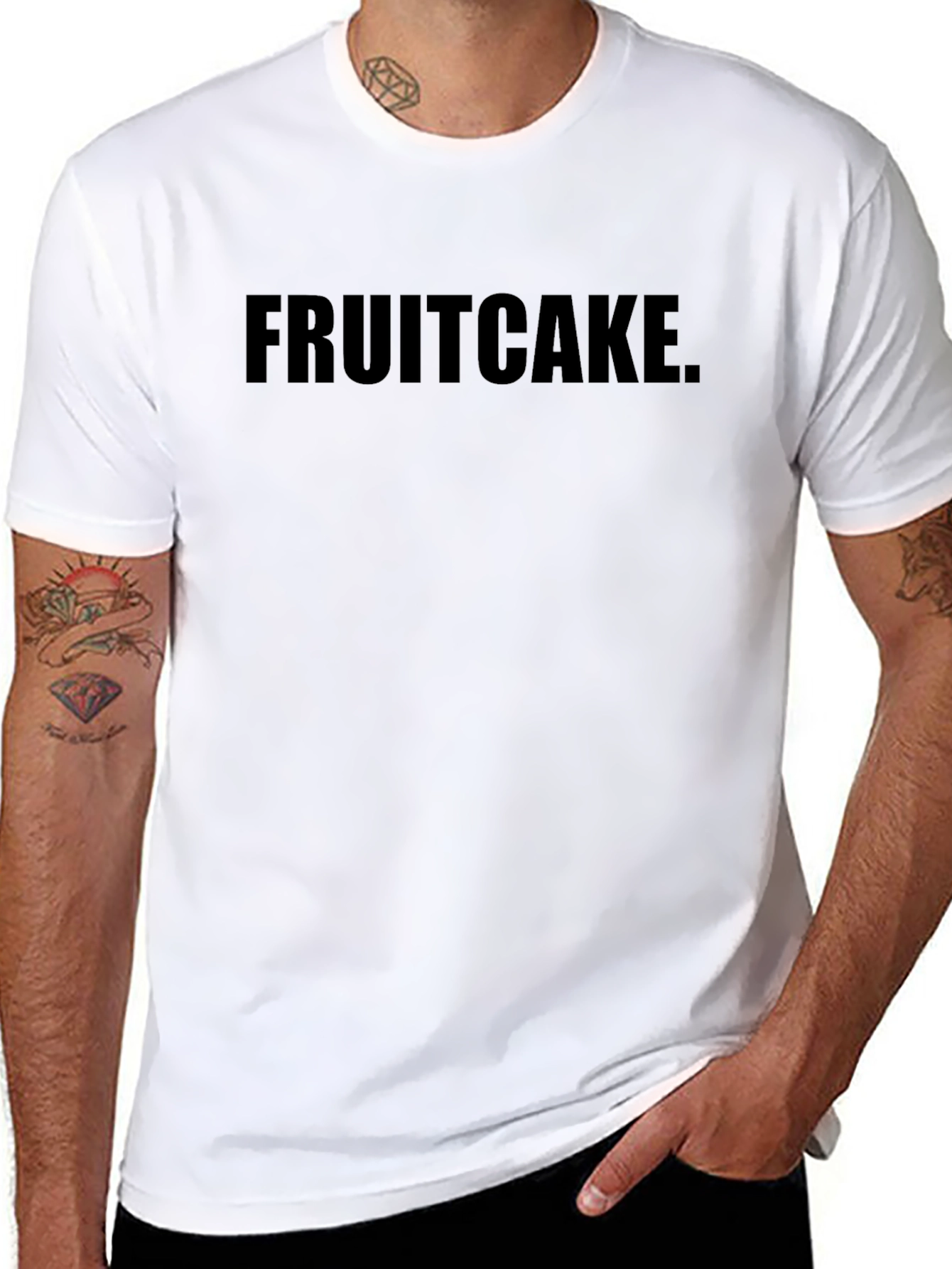 Fruitcake Graphic Tee - Black Cotton T-Shirt