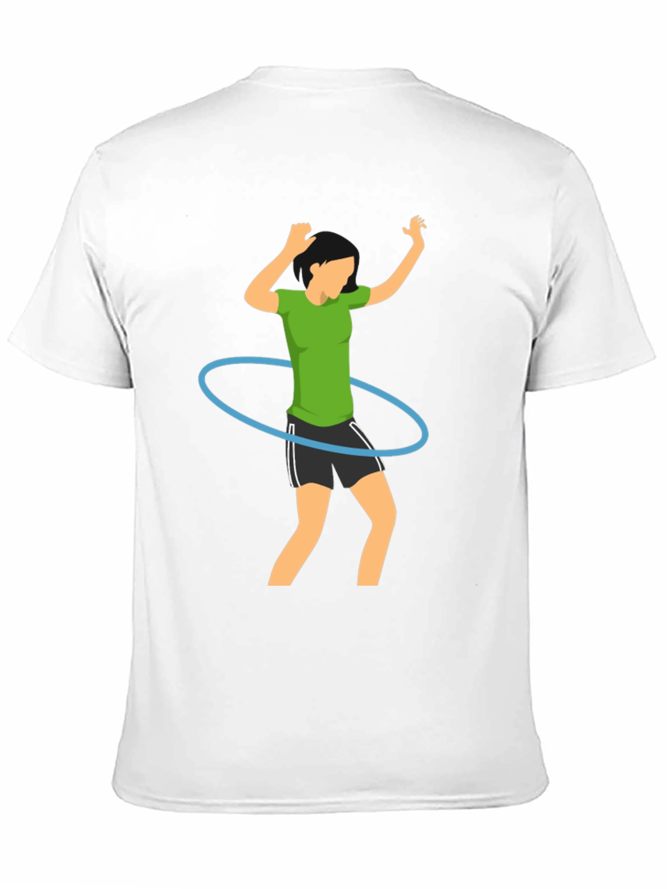 Hula Hoop Graphic Tee - Casual Cotton Top