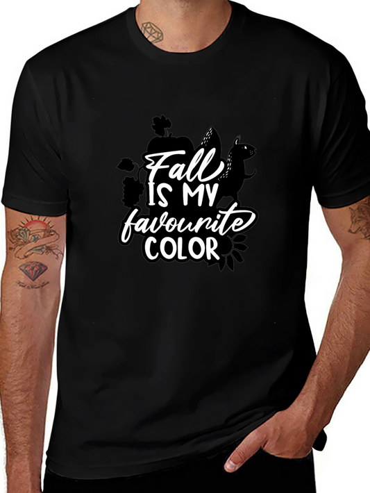 Fall Is My Favorite Color Black T-Shirt