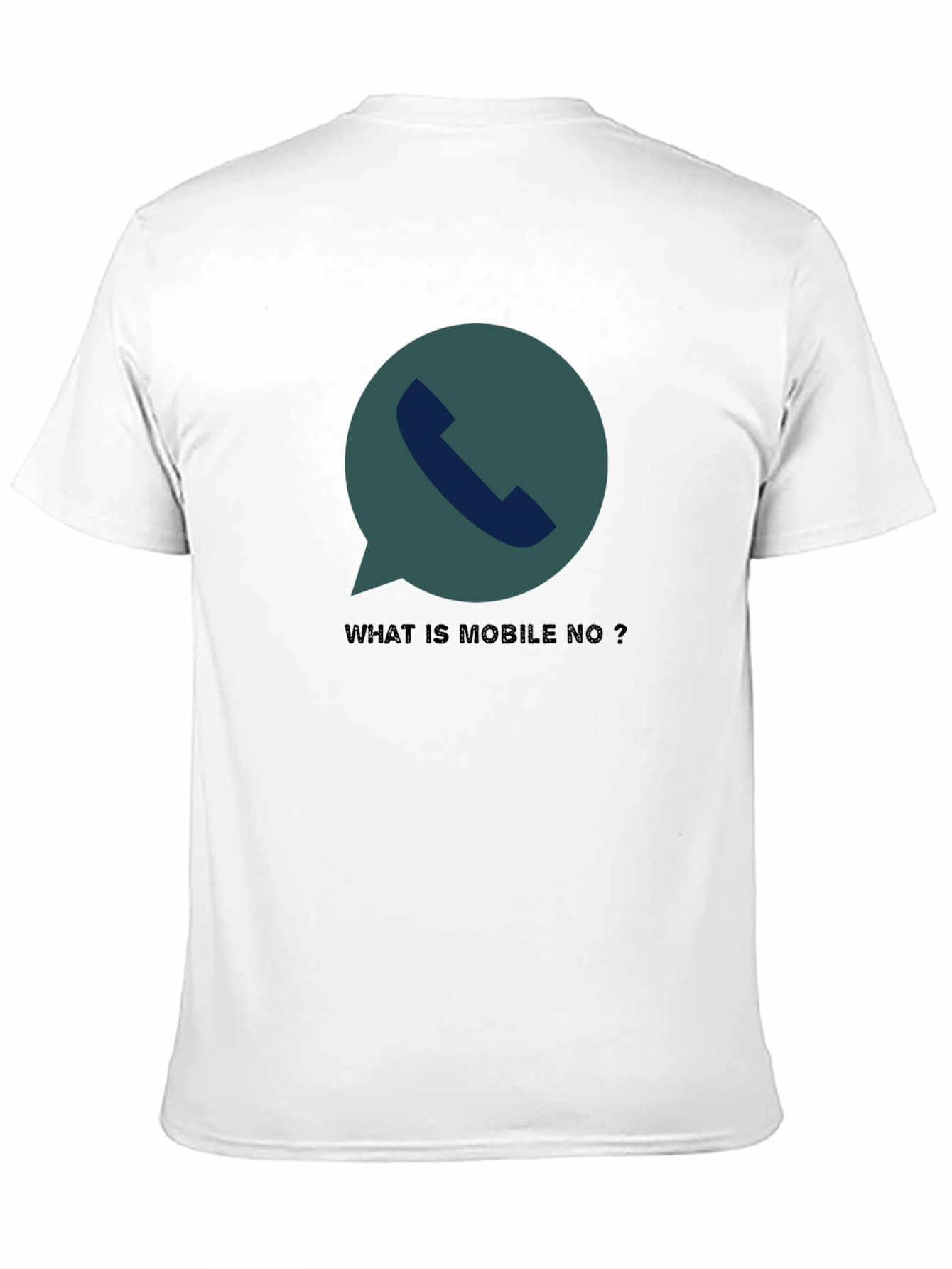 Humorous What is Mobile No? Graphic Tee