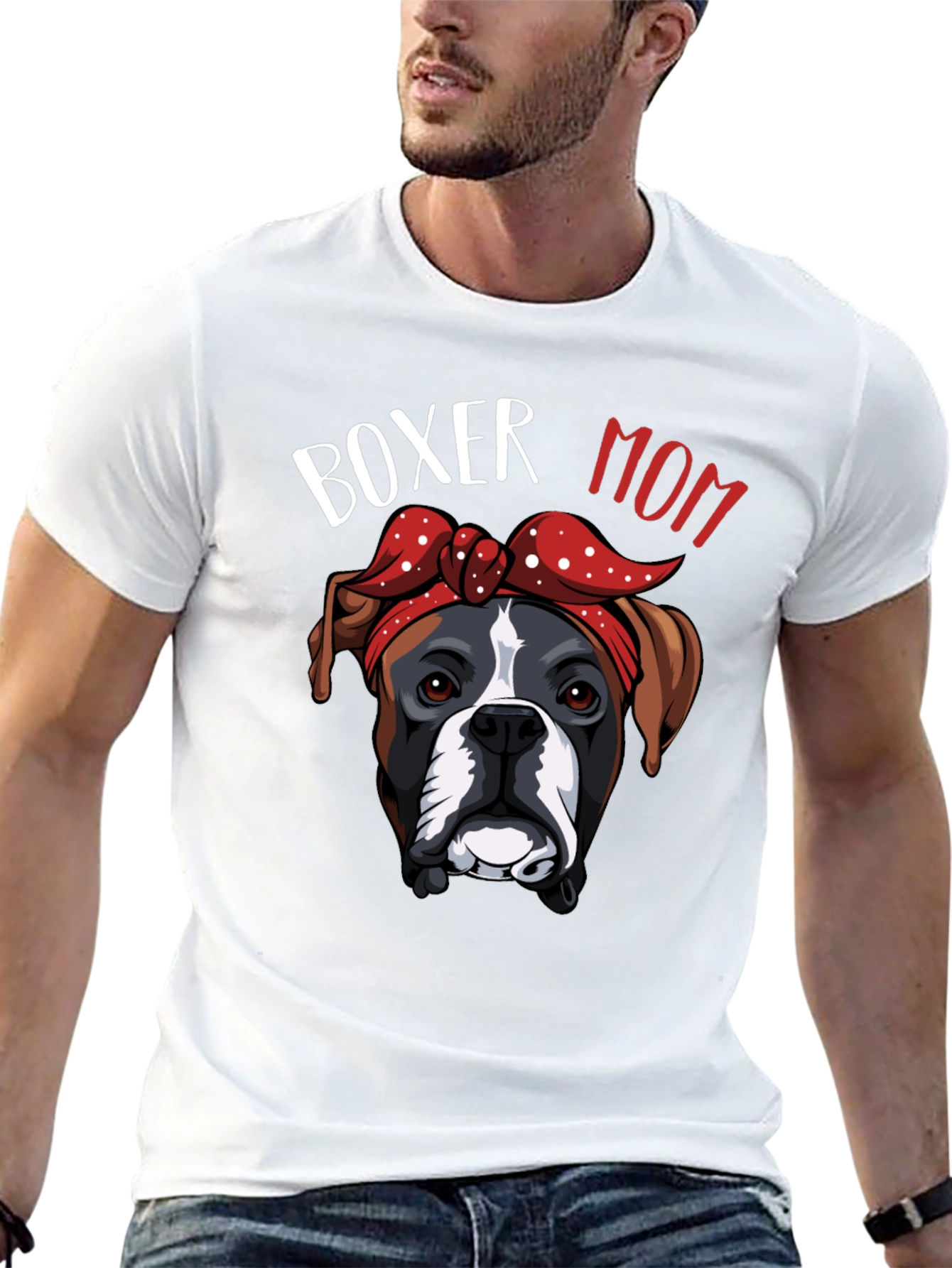 Boxer Mom T-Shirt Dog Lover Gift