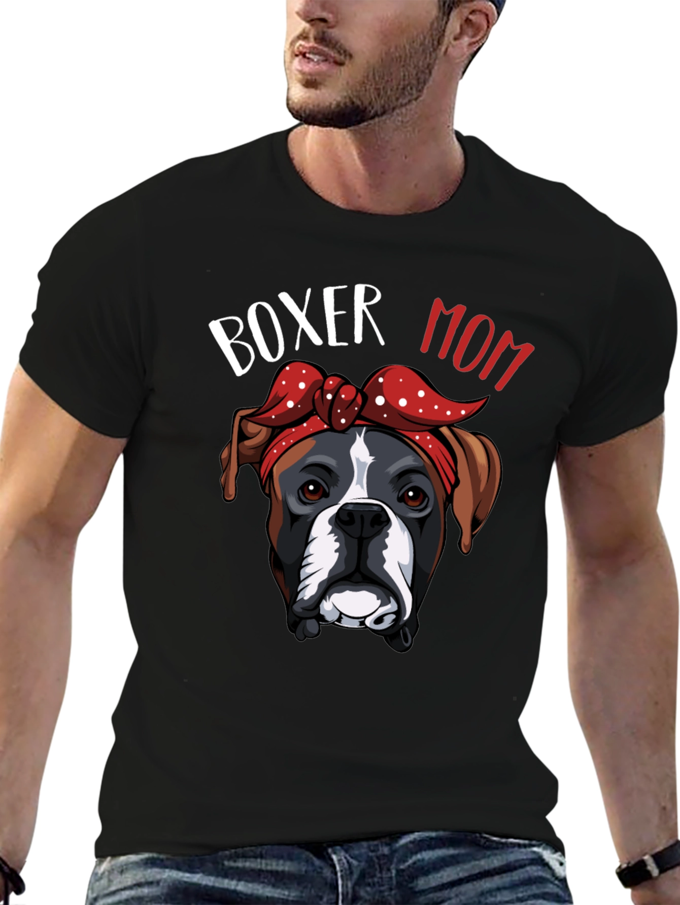 Boxer Mom T-Shirt Dog Lover Gift