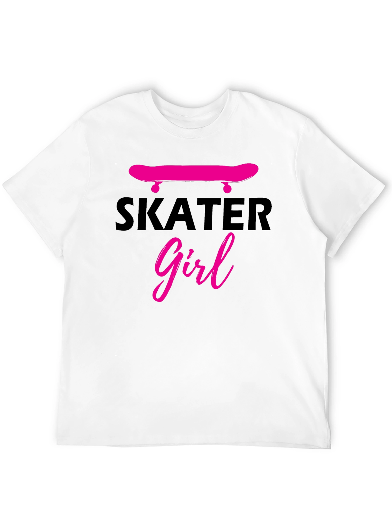 Skater Girl Graphic Tee - Black