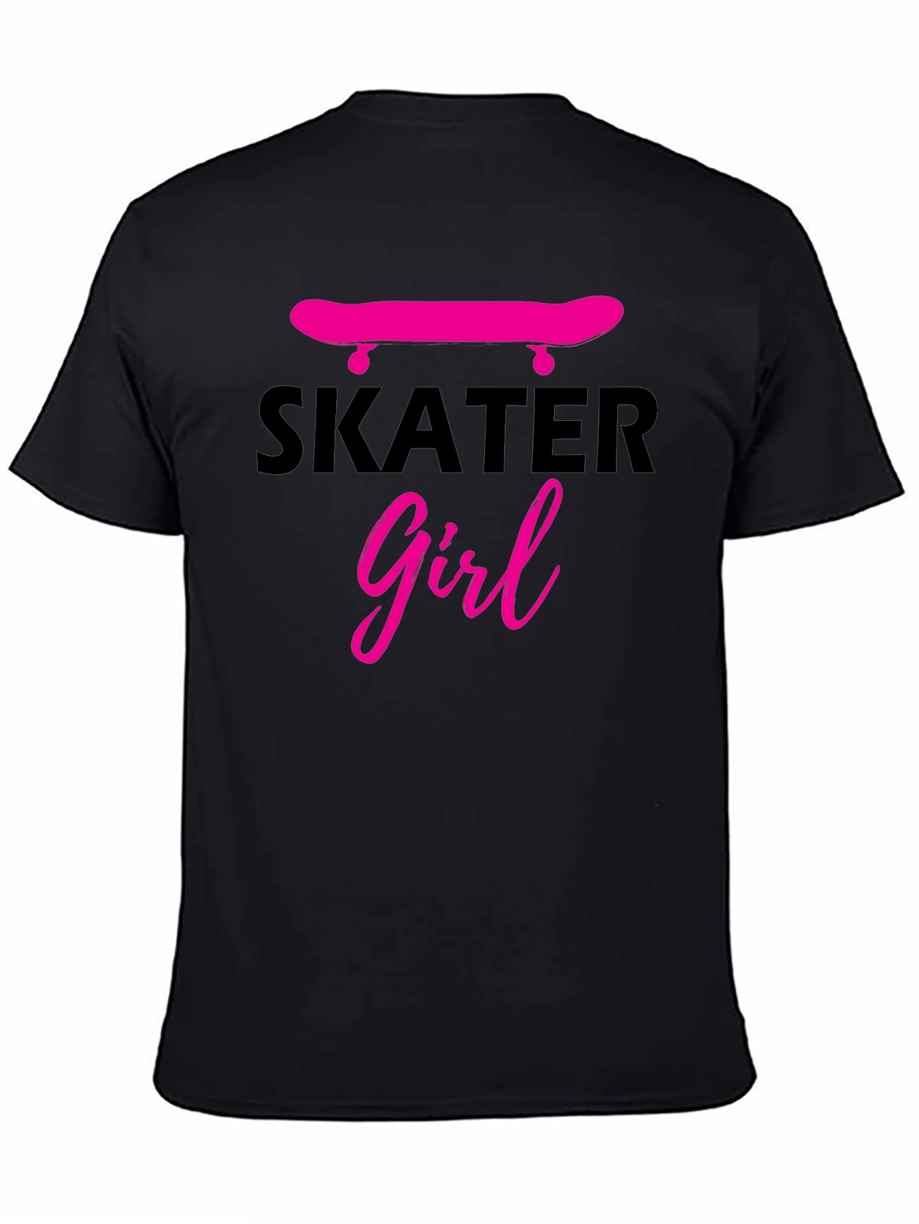 Skater Girl Graphic Tee - Black