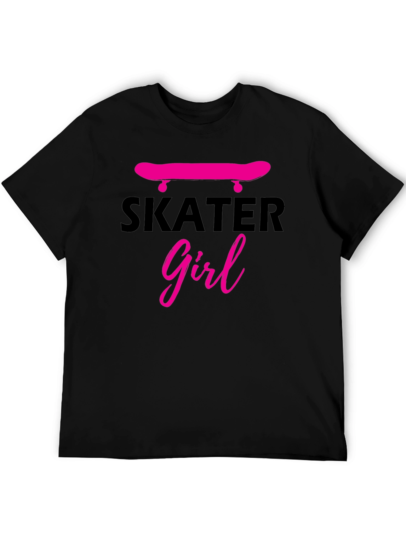 Skater Girl Graphic Tee - Black