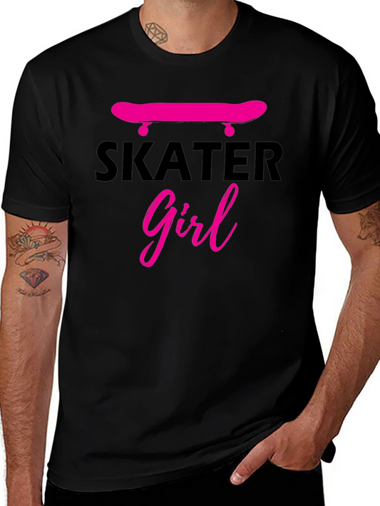 Skater Girl Graphic Tee - Black