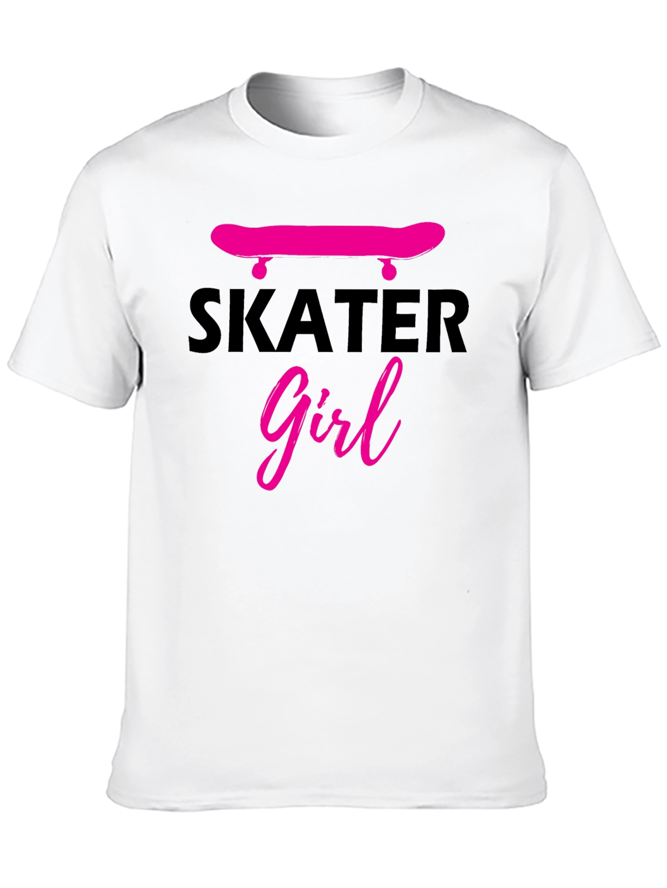 Skater Girl Graphic Tee - Black