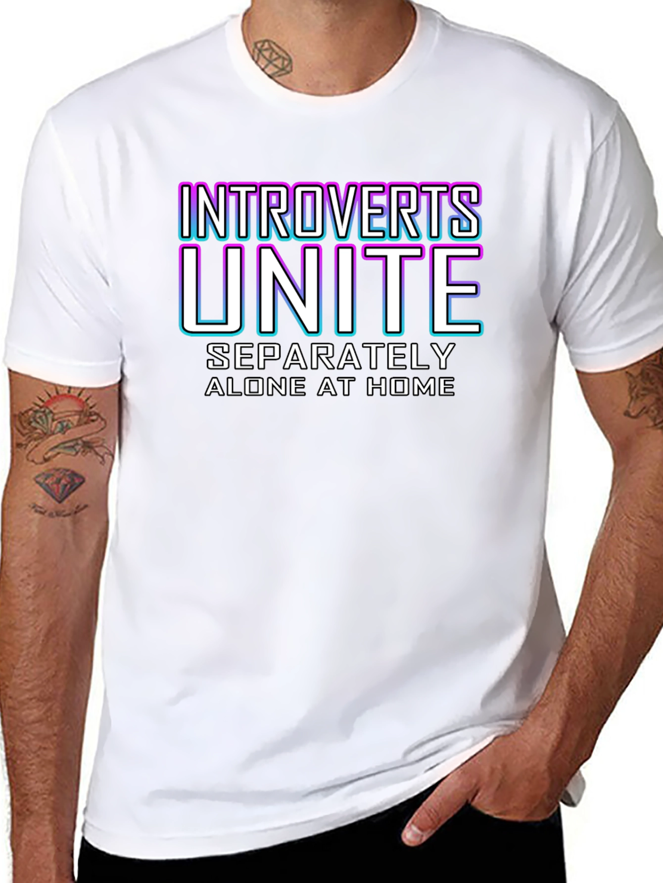 Introverts Unite T-Shirt - Funny Slogan Tee