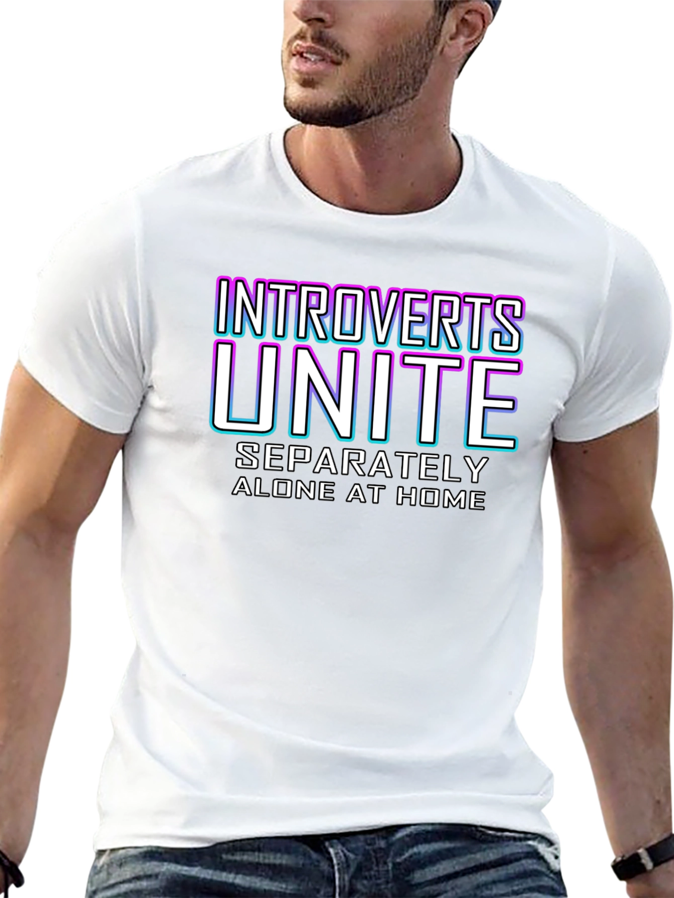 Introverts Unite T-Shirt - Funny Slogan Tee