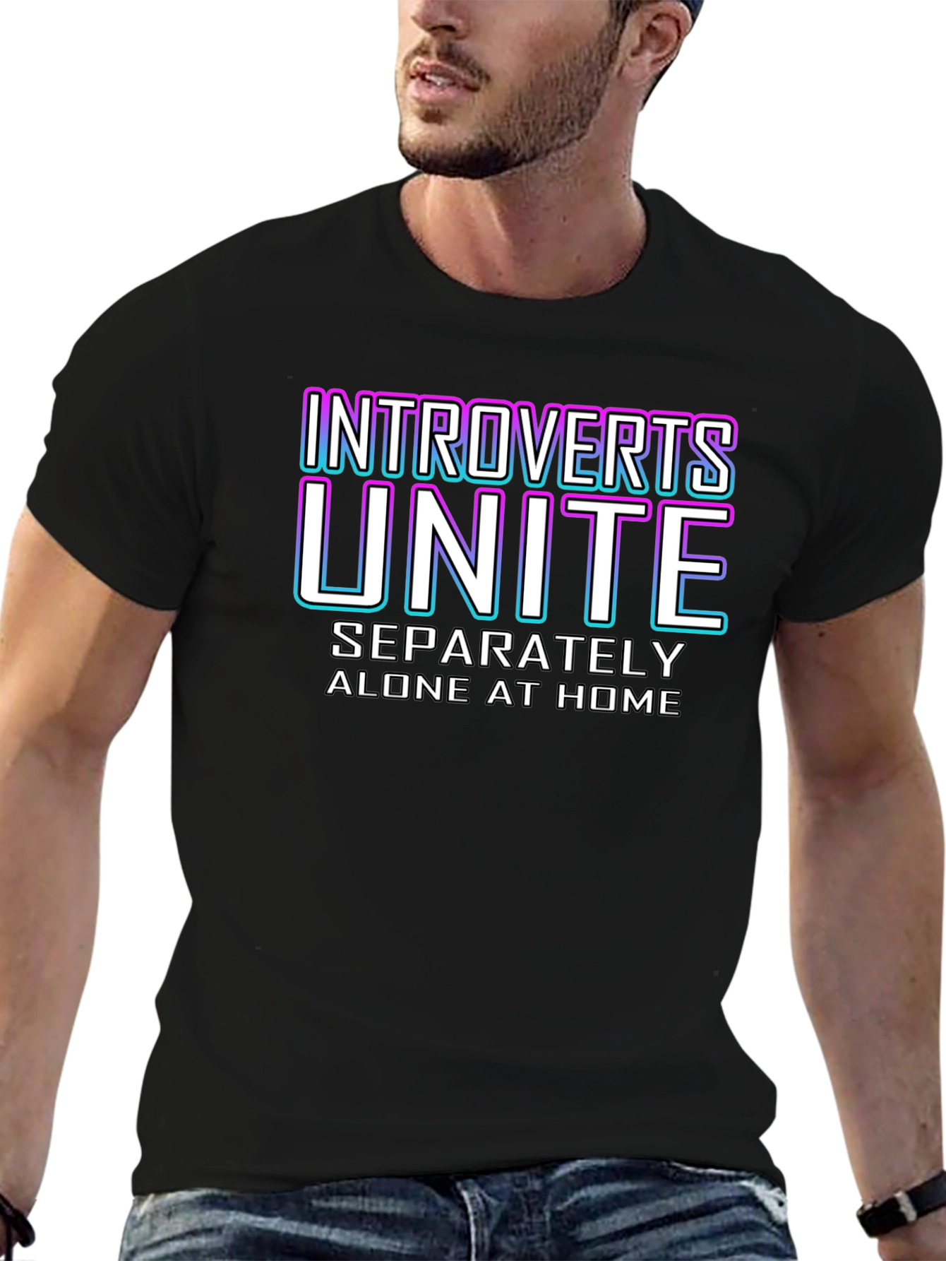 Introverts Unite T-Shirt - Funny Slogan Tee