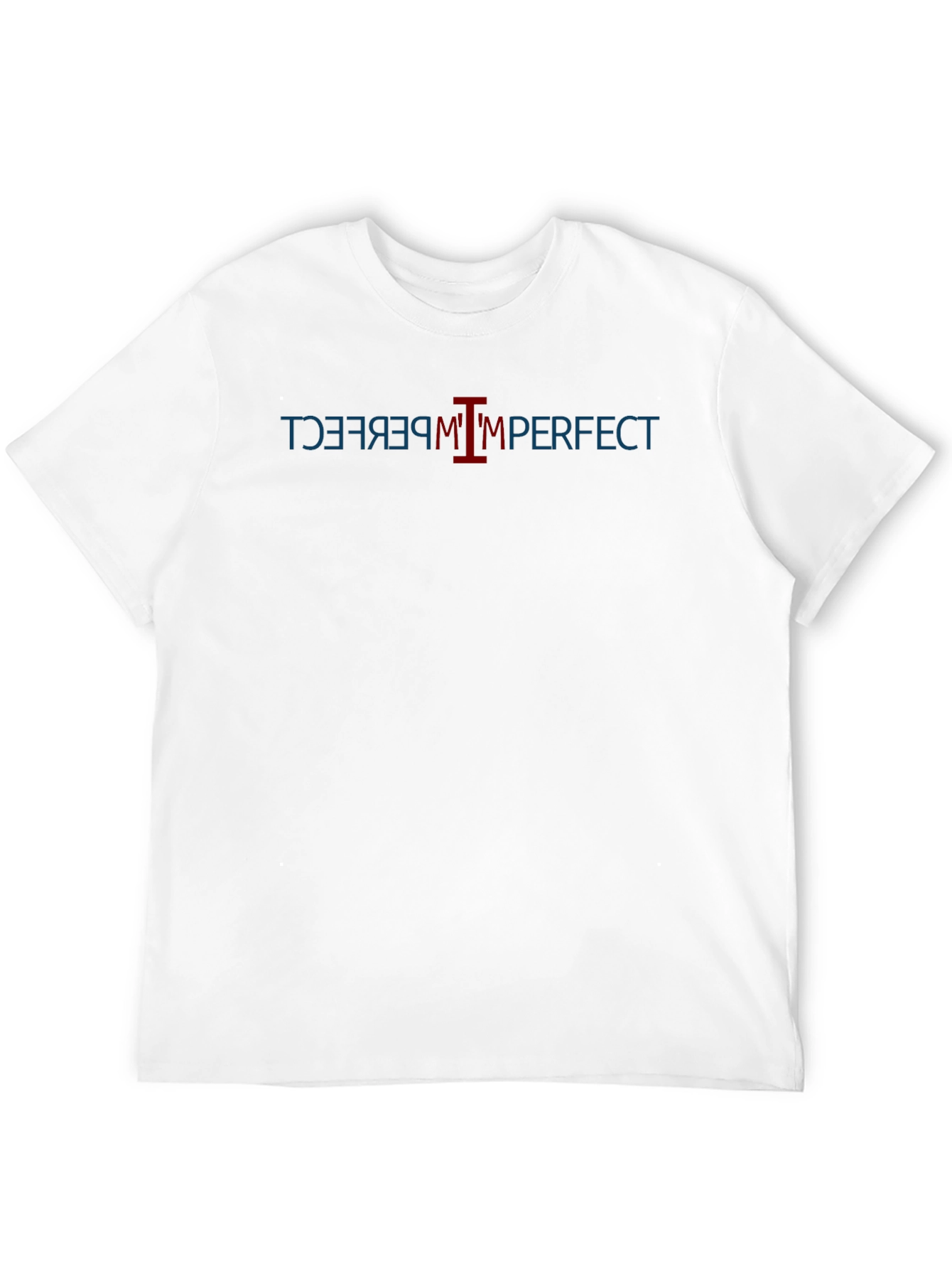 Im Perfect T-Shirt: Black Cotton Tee with Graphic Design