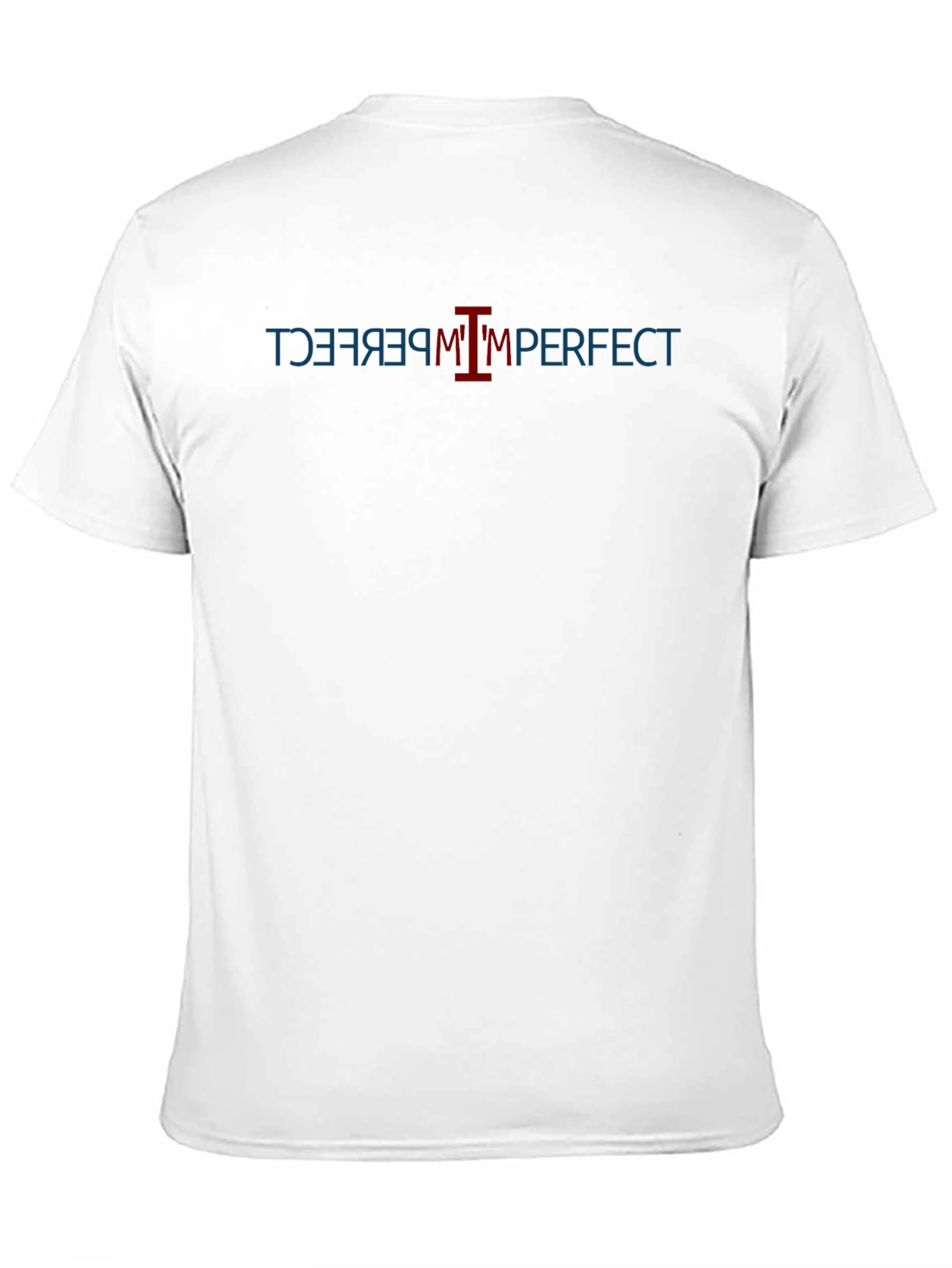 Im Perfect T-Shirt: Black Cotton Tee with Graphic Design