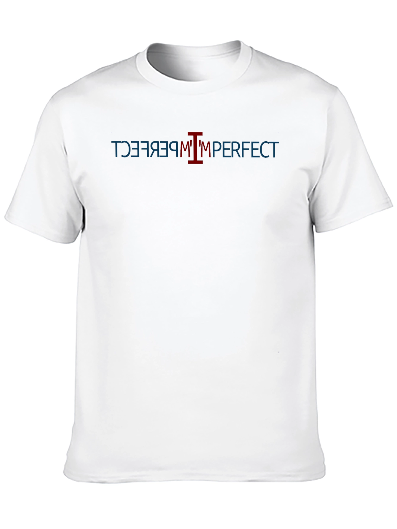 Im Perfect T-Shirt: Black Cotton Tee with Graphic Design