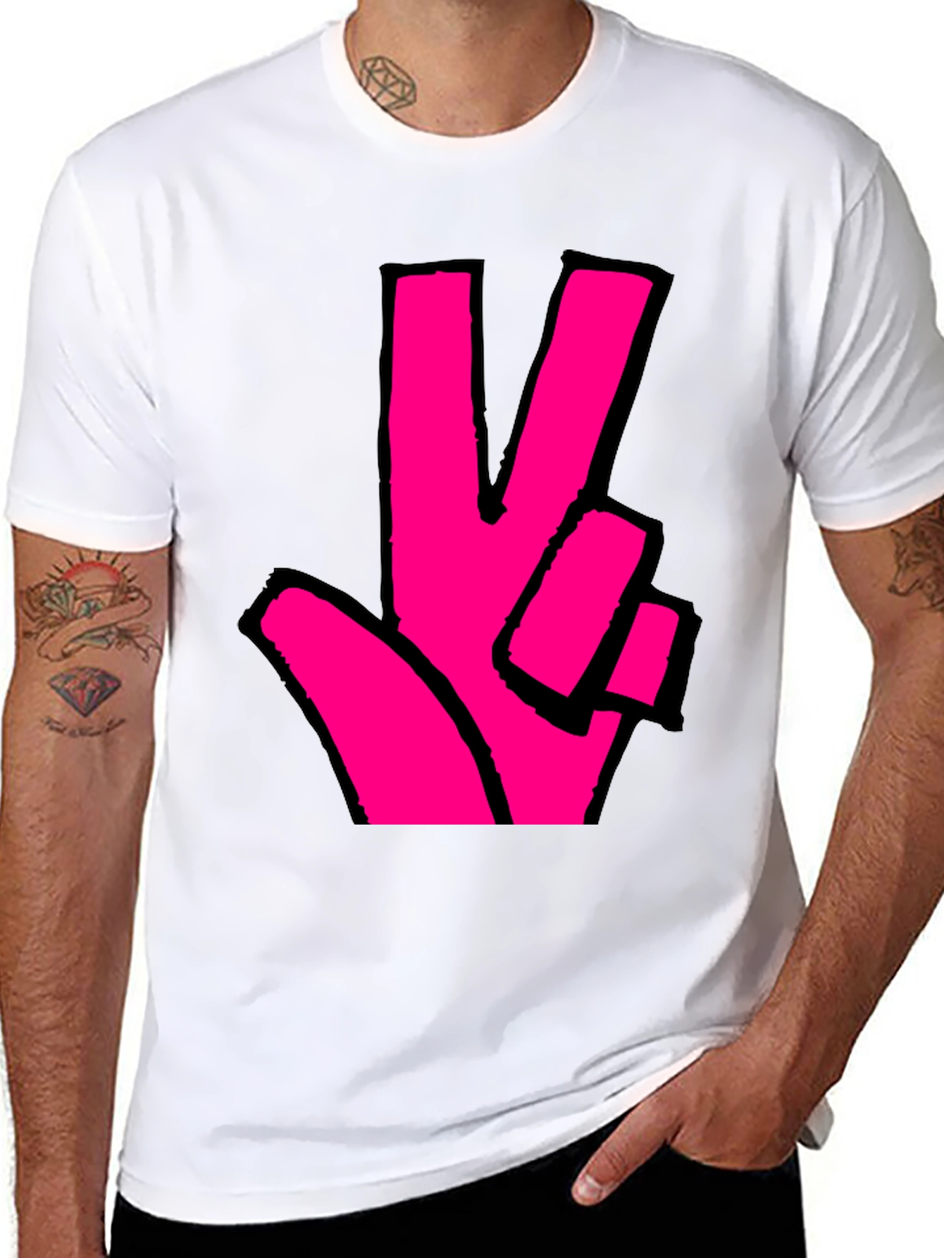 Peace Sign Graphic T-Shirt