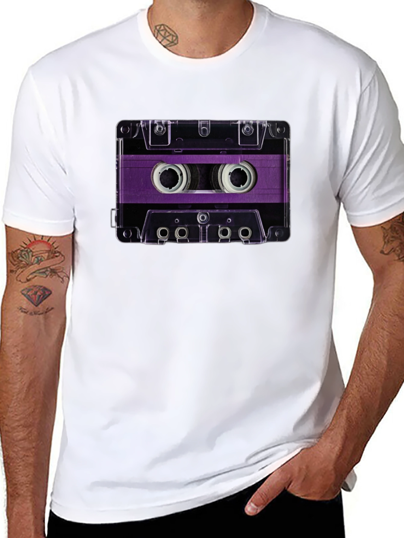 Retro Cassette Tape Graphic T-Shirt