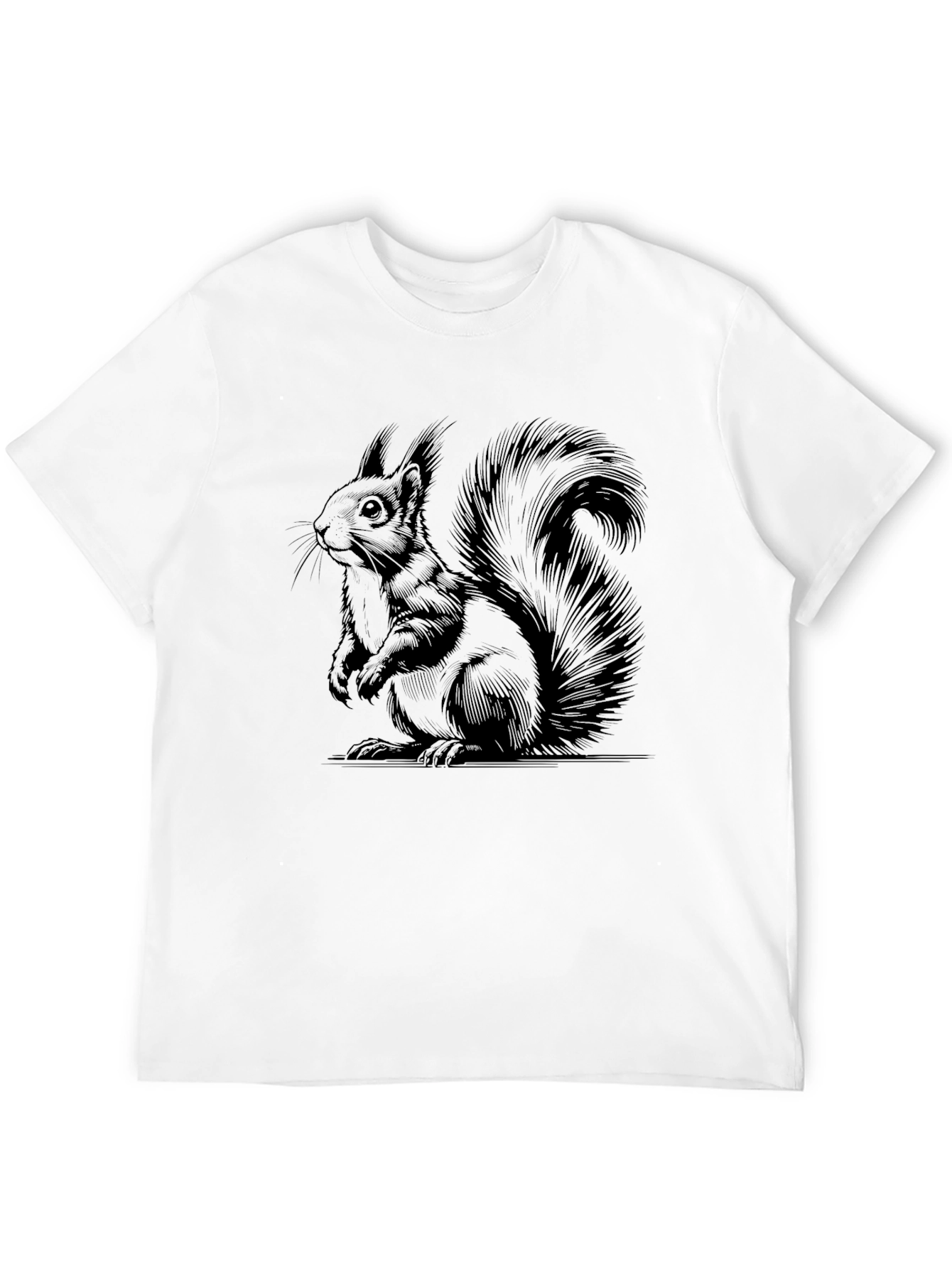 Squirrel Graphic T-Shirt - Unisex Black Tee