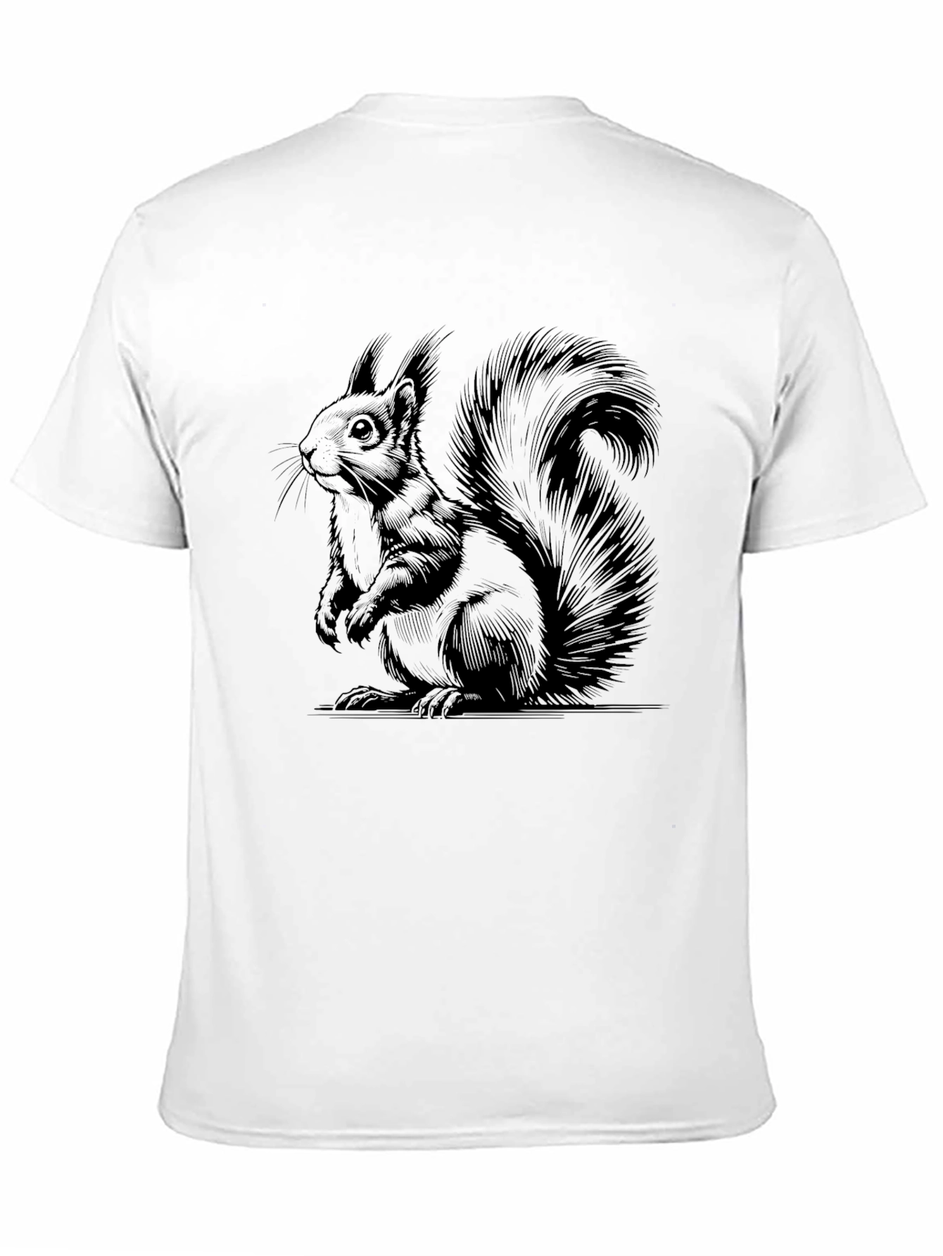 Squirrel Graphic T-Shirt - Unisex Black Tee