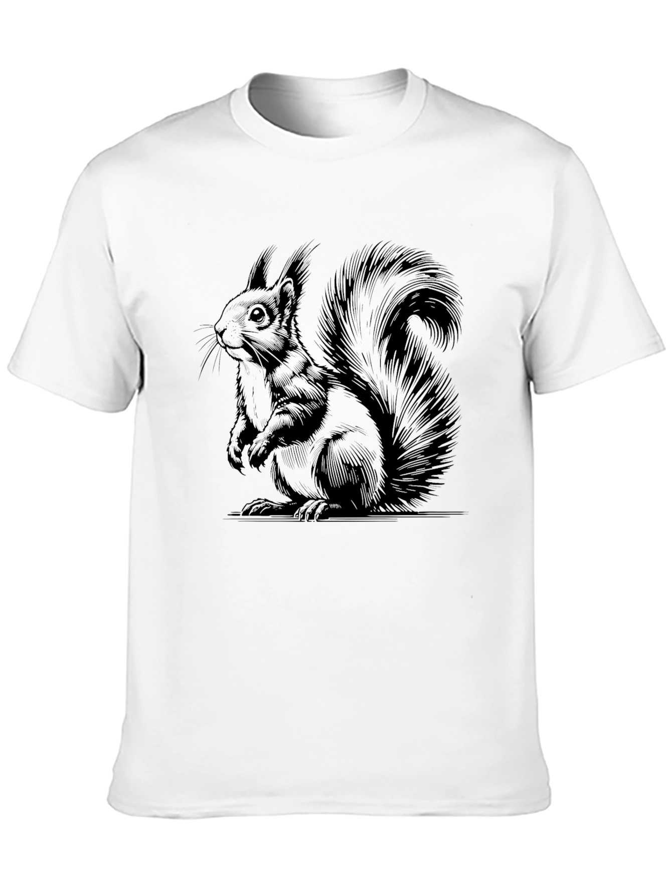 Squirrel Graphic T-Shirt - Unisex Black Tee
