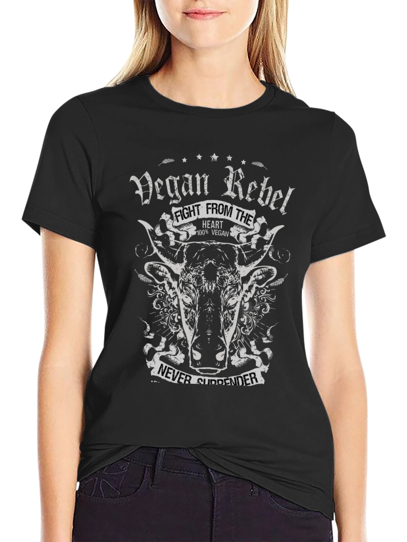 Vegan Rebel T-Shirt - Fight from the Heart!