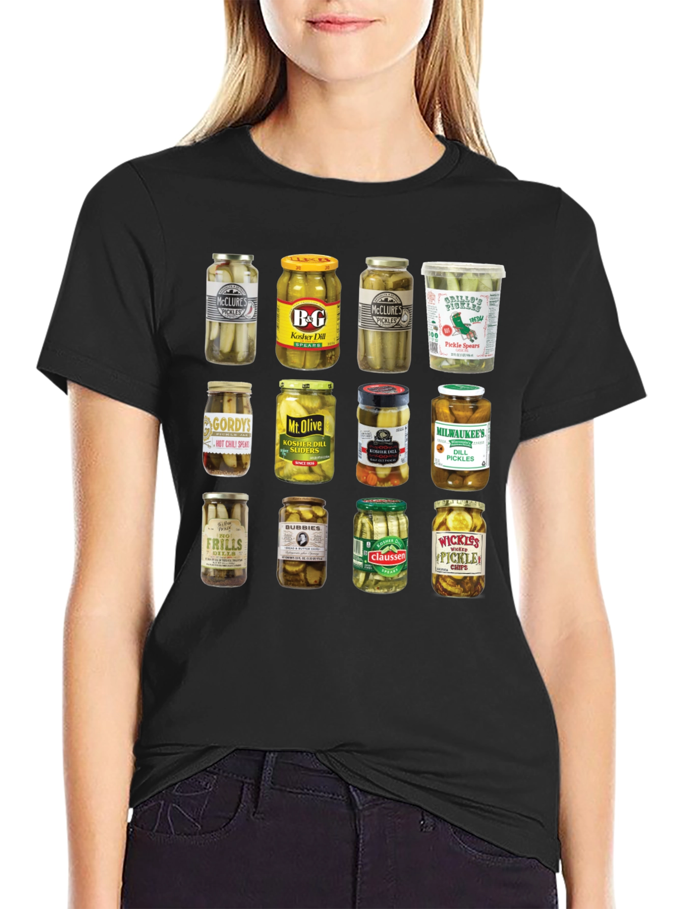 Pickle Jars Graphic Print T-Shirt