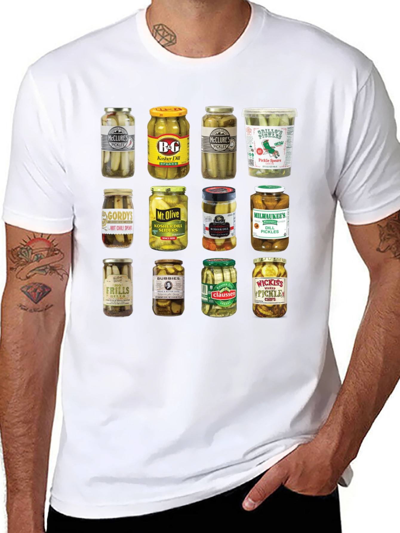 Pickle Jars Graphic Print T-Shirt