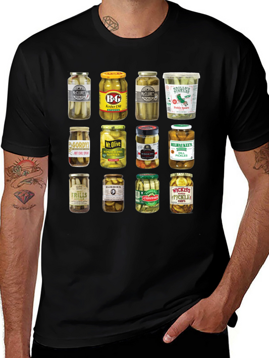 Pickle Jars Graphic Print T-Shirt