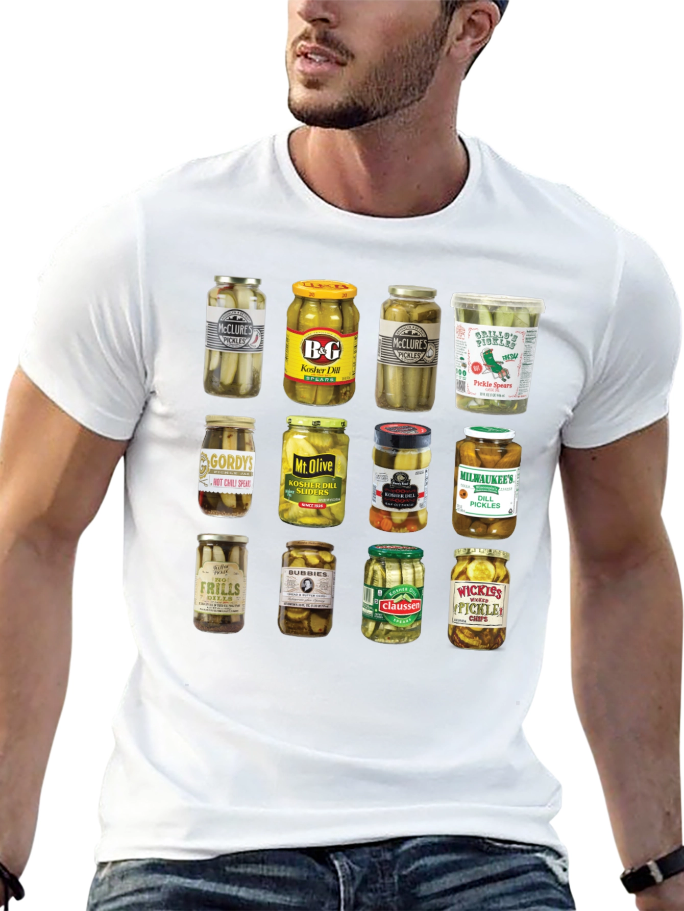 Pickle Jars Graphic Print T-Shirt