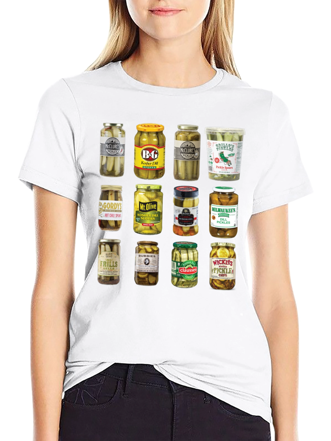 Pickle Jars Graphic Print T-Shirt