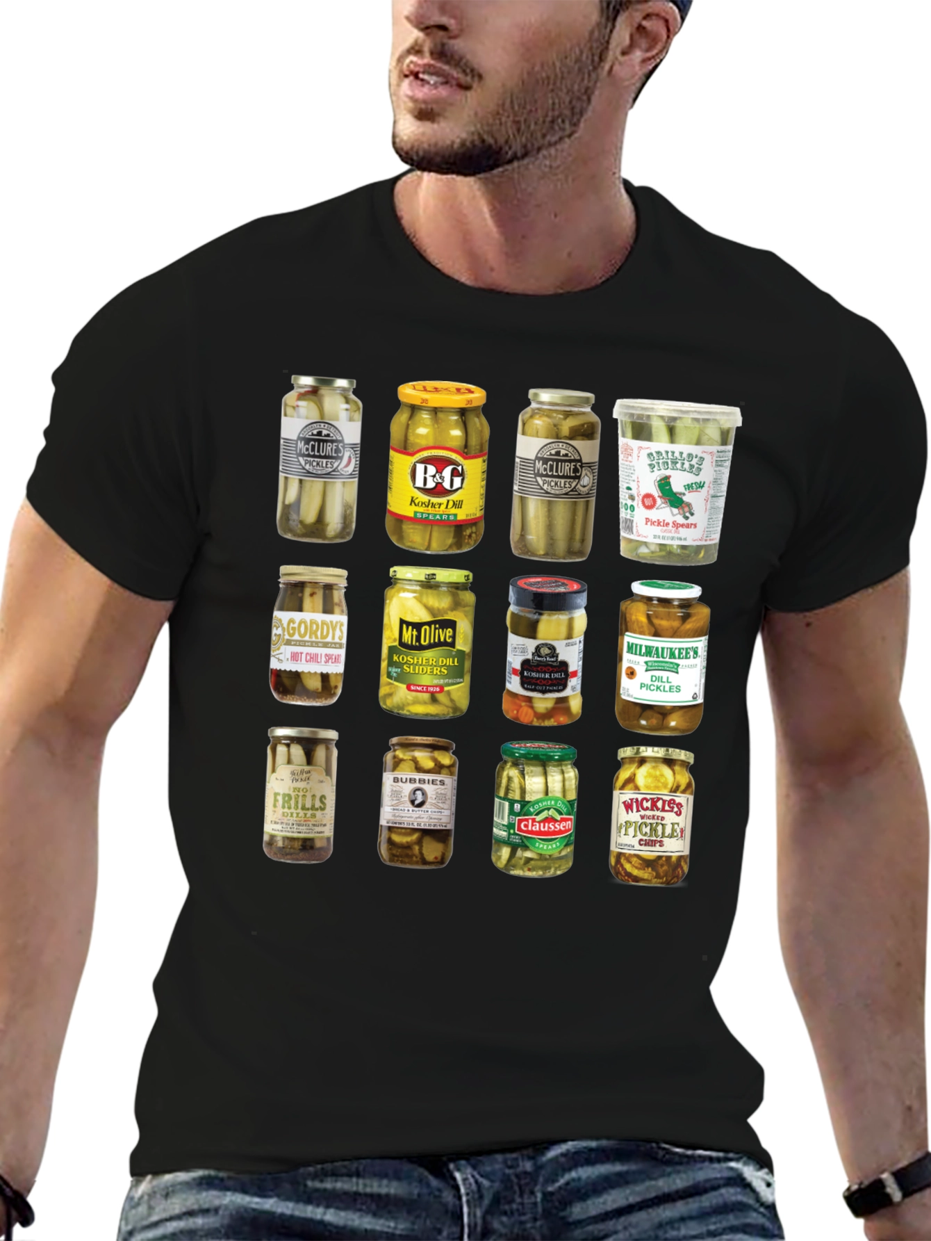 Pickle Jars Graphic Print T-Shirt