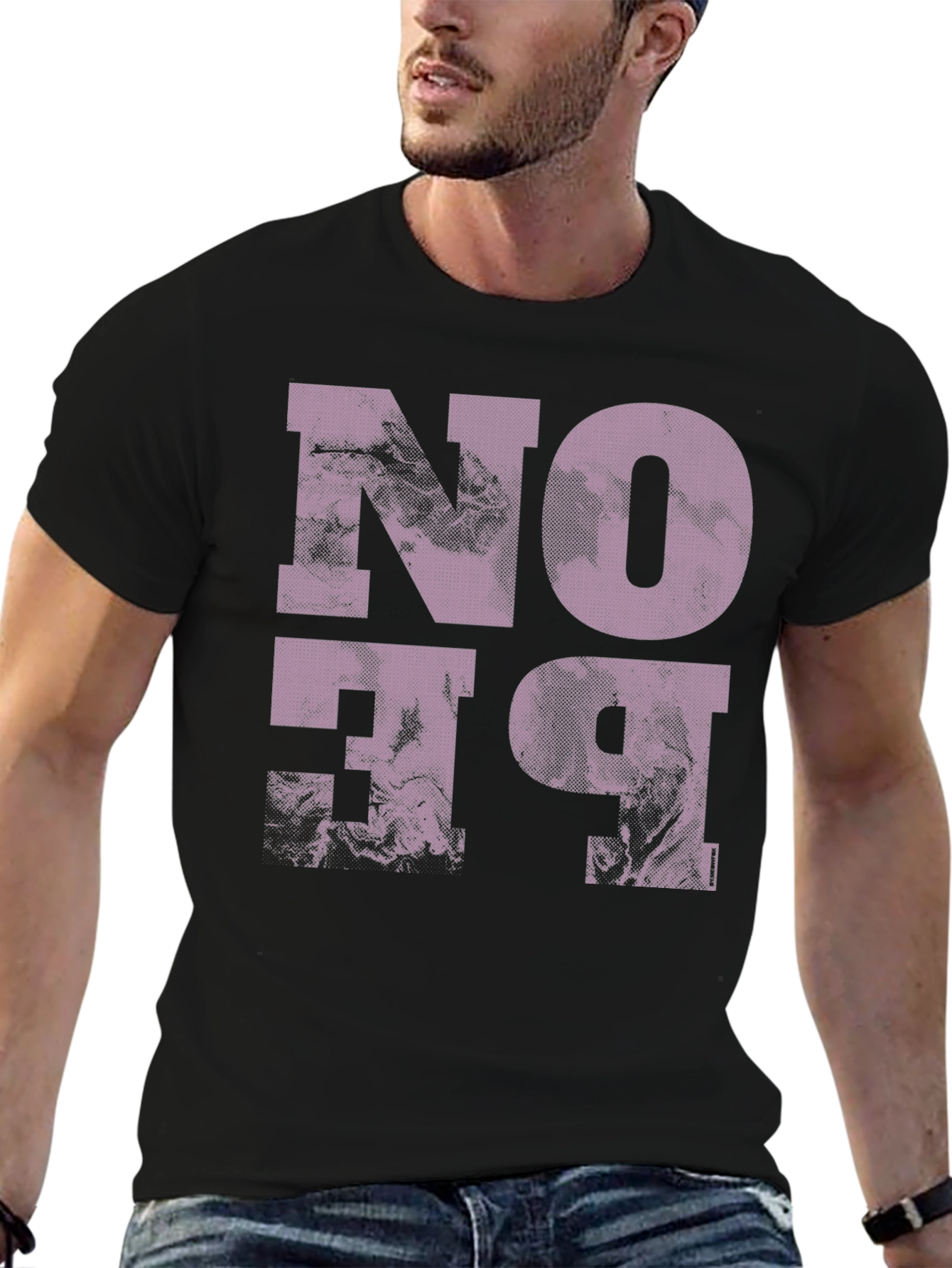 NO FEAR Graphic Print Crew Neck T-Shirt