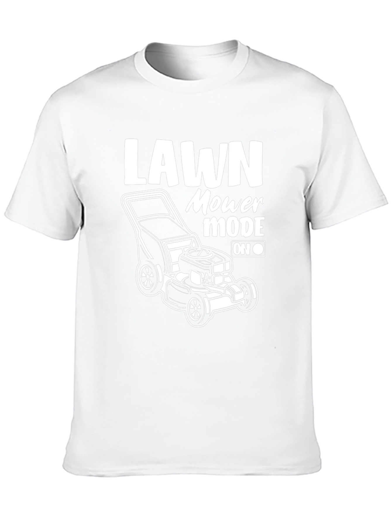 Lawn Mower Mode On Black T-Shirt