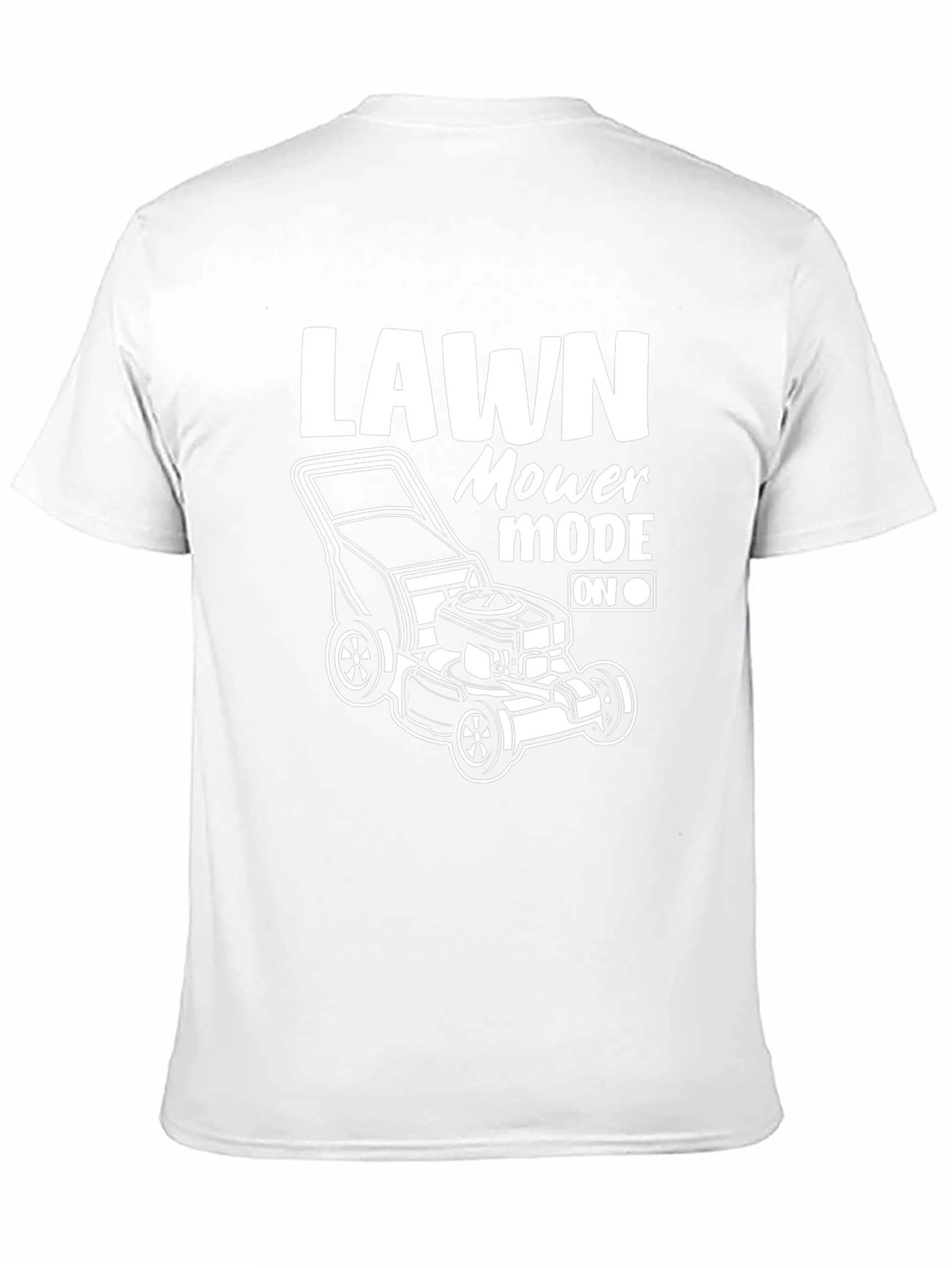Lawn Mower Mode On Black T-Shirt
