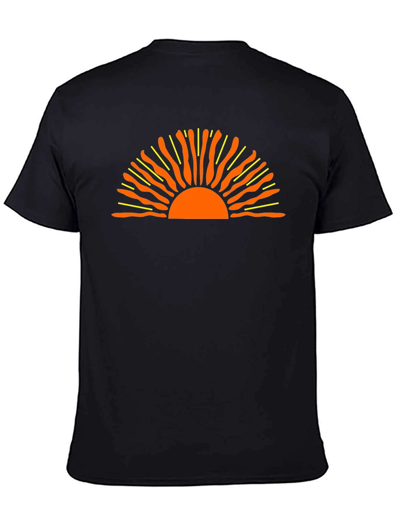Sunset Graphic Black Tee