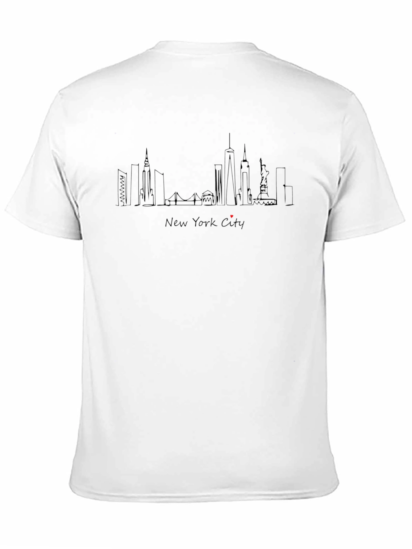 New York City Skyline Graphic Tee - Black