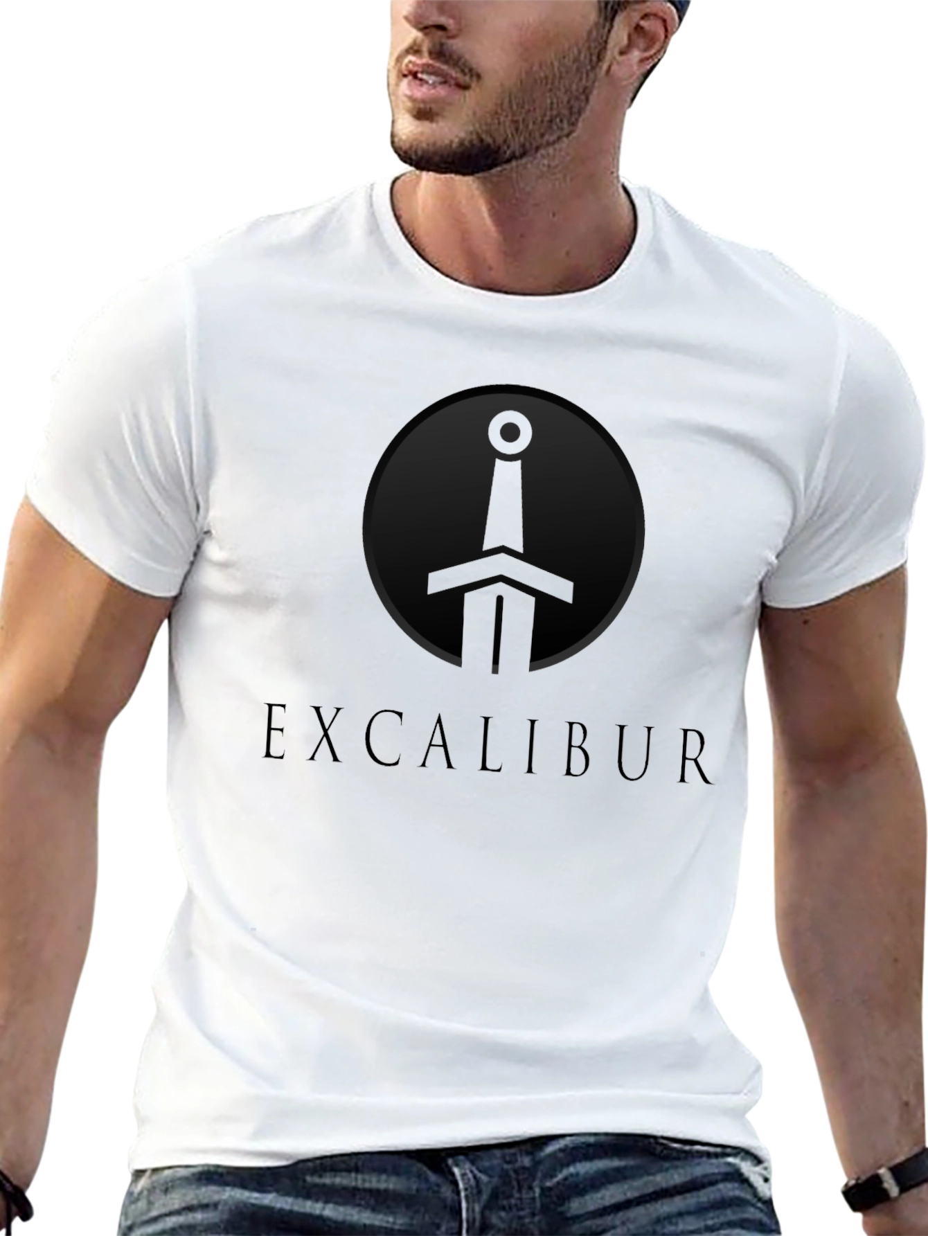 Excalibur Sword Graphic T-Shirt - Menswear