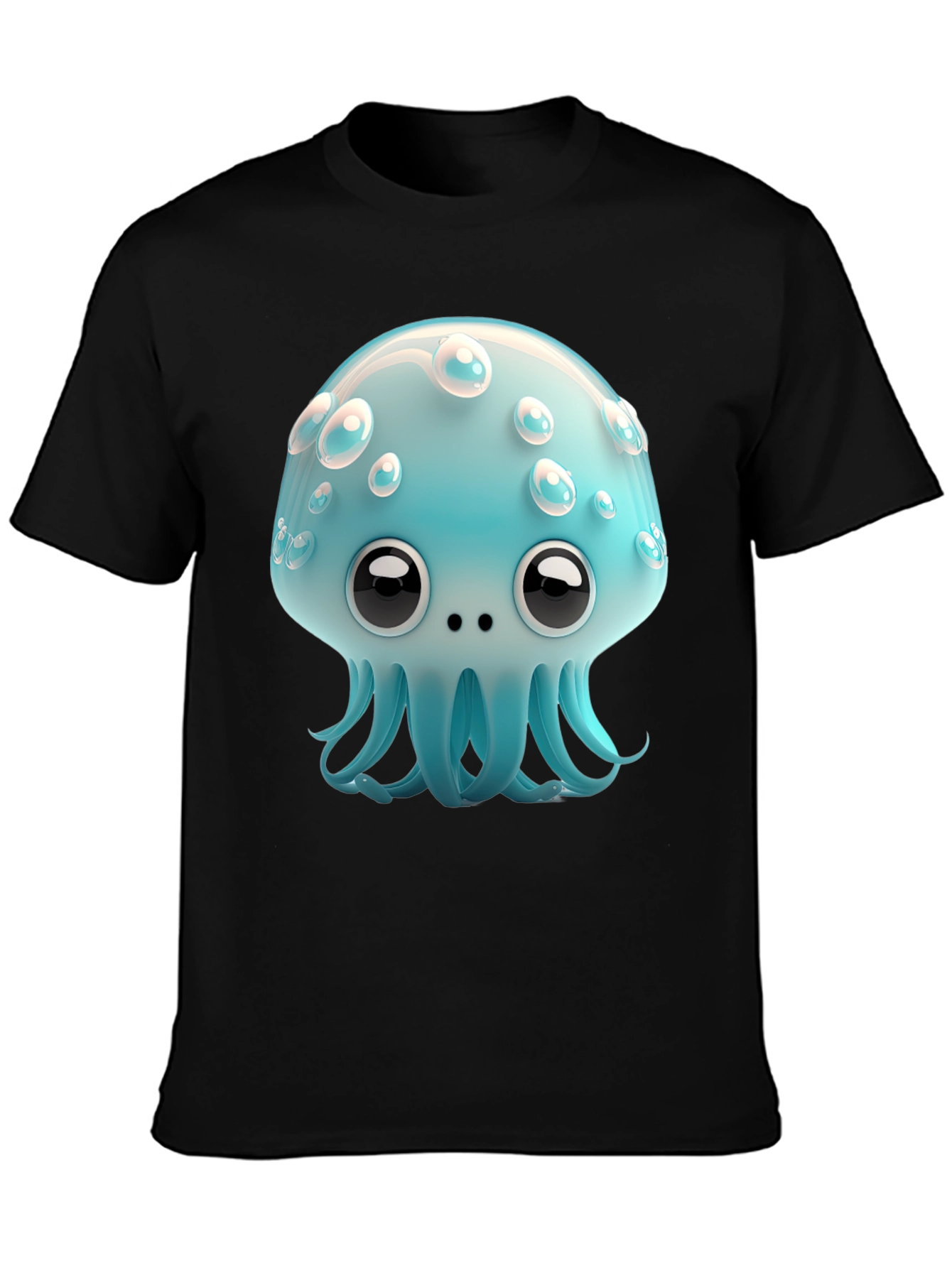 Cute Cartoon Jellyfish Graphic Tee