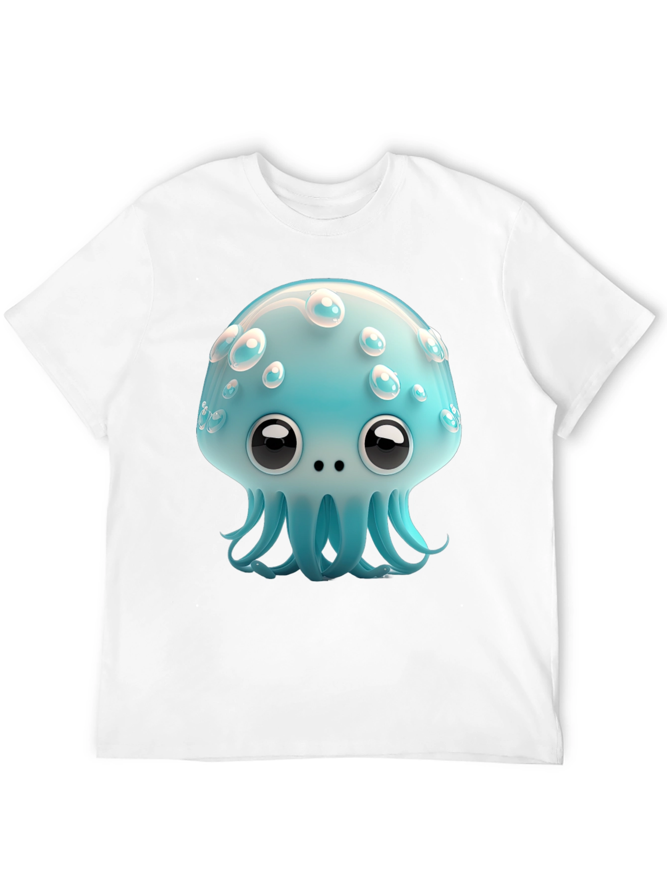Cute Cartoon Jellyfish Graphic Tee