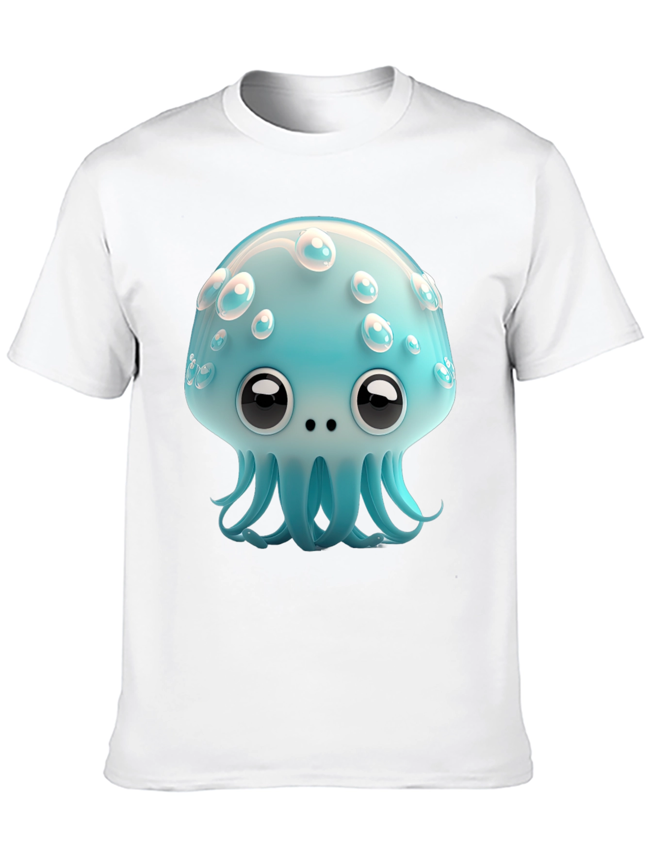 Cute Cartoon Jellyfish Graphic Tee