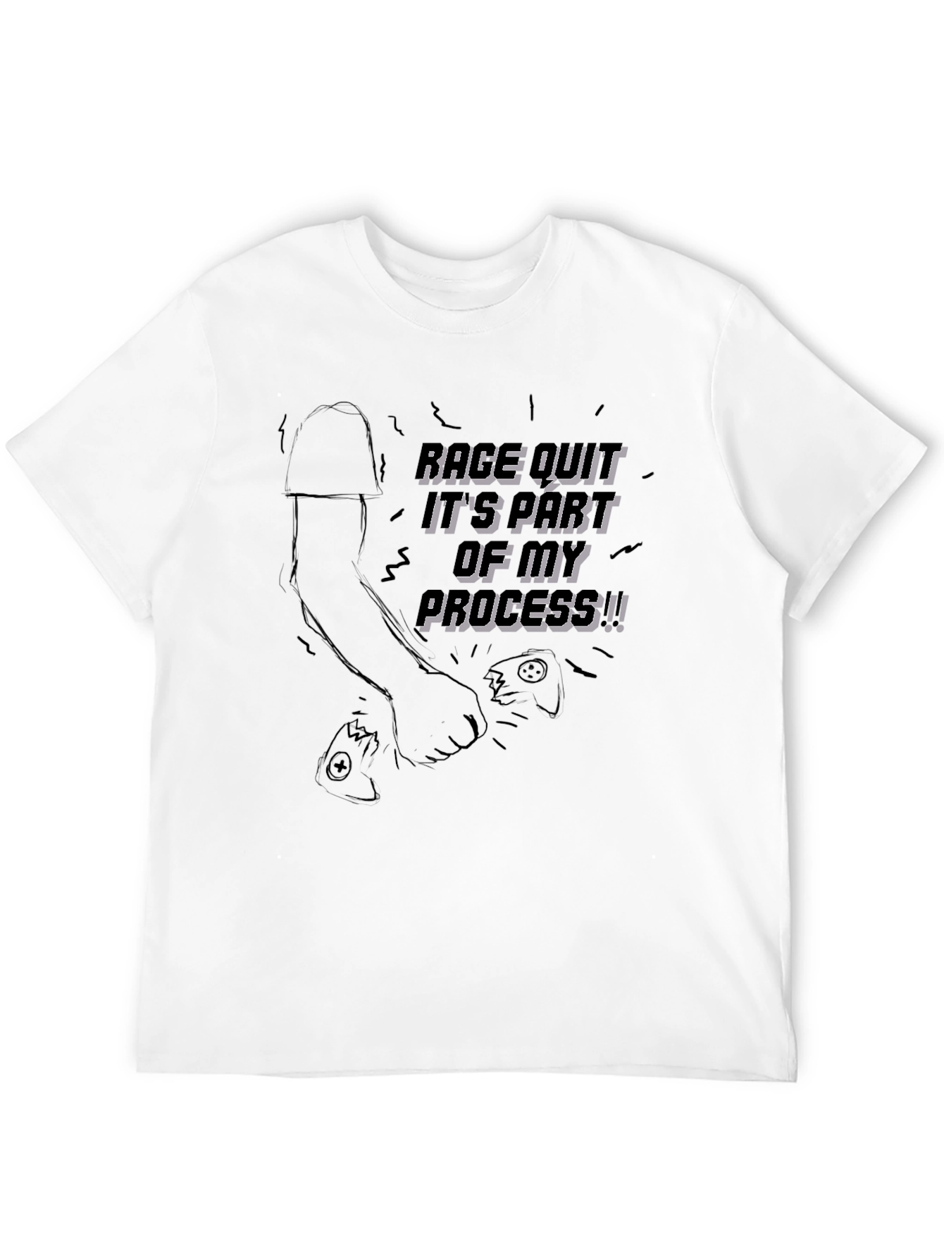 Rage Quit T-Shirt: Gamer Motivation Tee