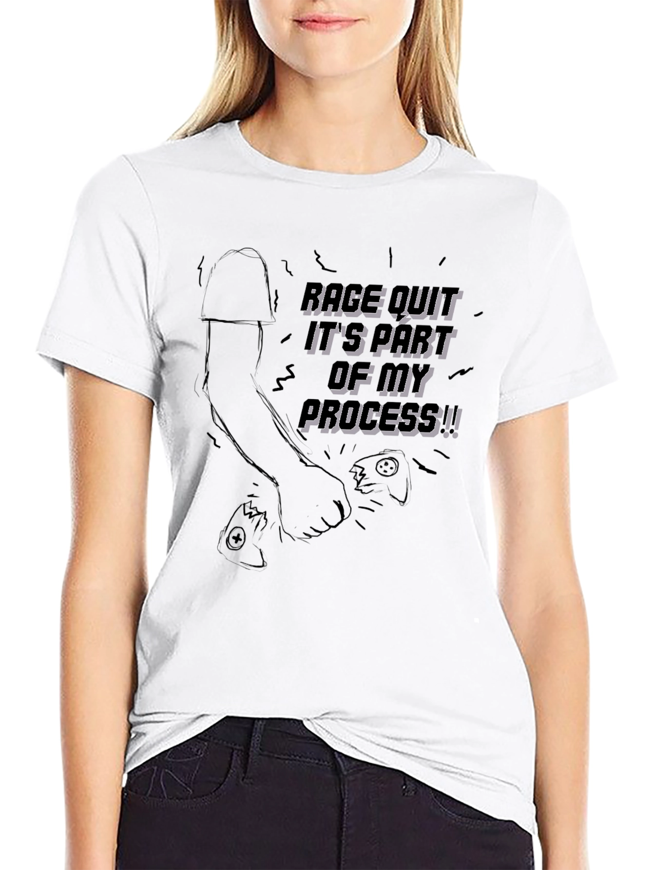 Rage Quit T-Shirt: Gamer Motivation Tee