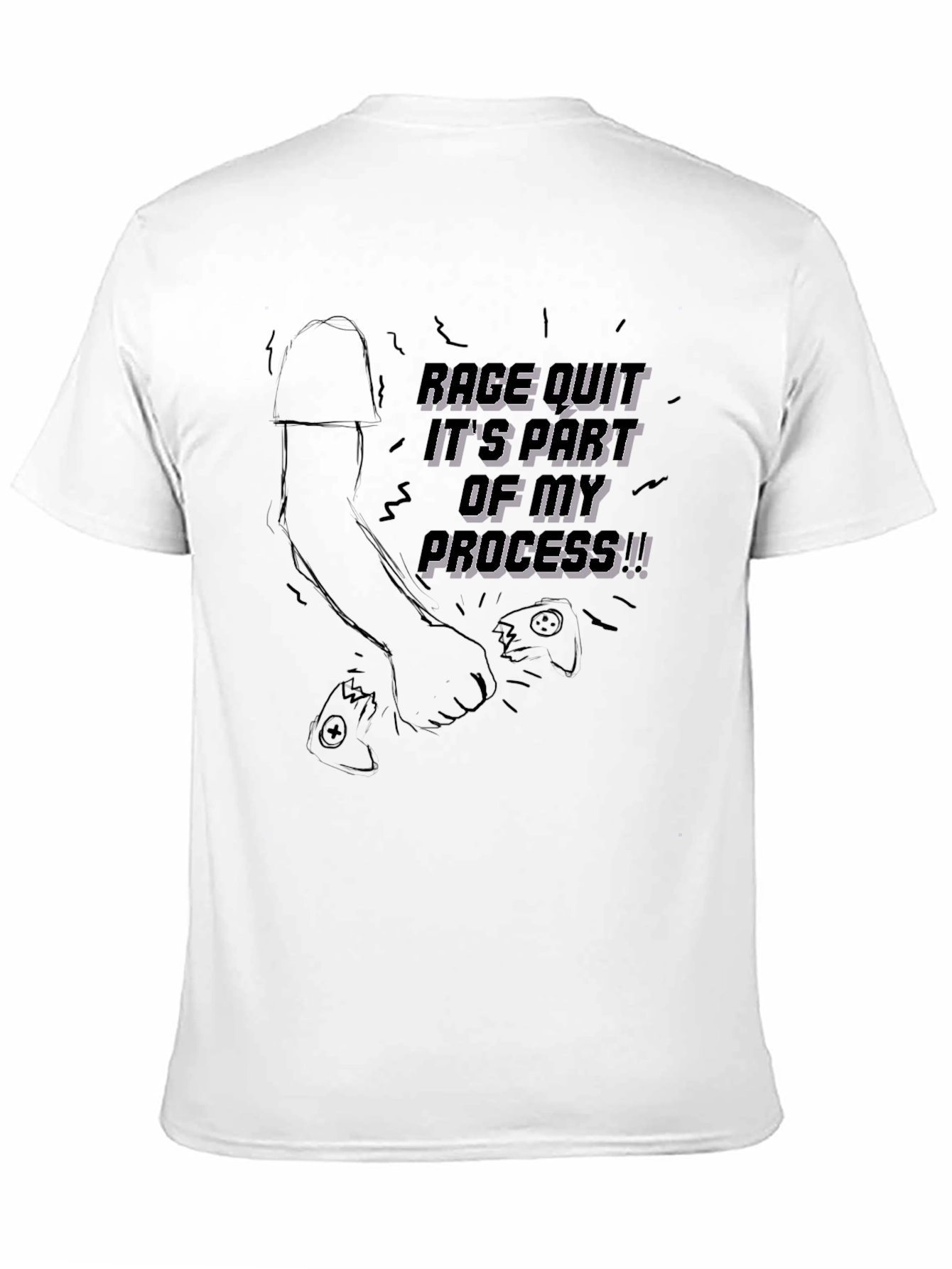 Rage Quit T-Shirt: Gamer Motivation Tee