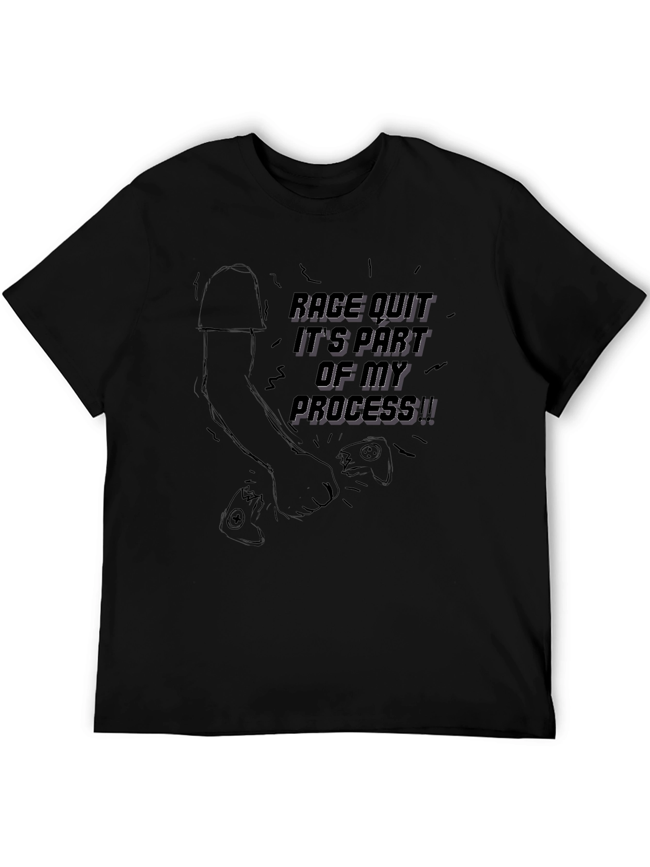 Rage Quit T-Shirt: Gamer Motivation Tee