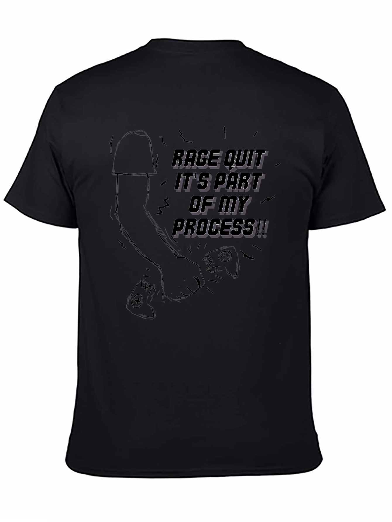 Rage Quit T-Shirt: Gamer Motivation Tee