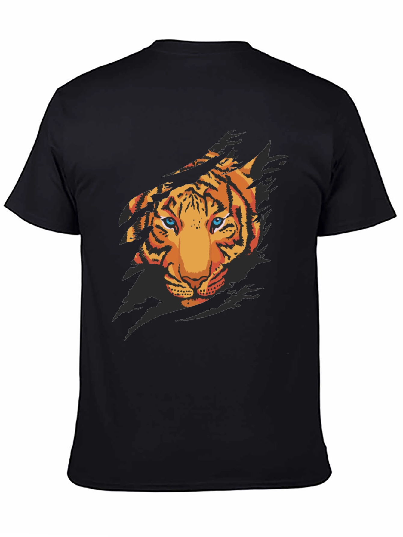 Tiger Graphic Black T-Shirt - Fierce Style
