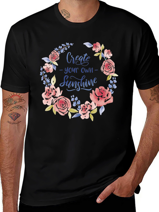 Create Your Own Sunshine Floral T-Shirt