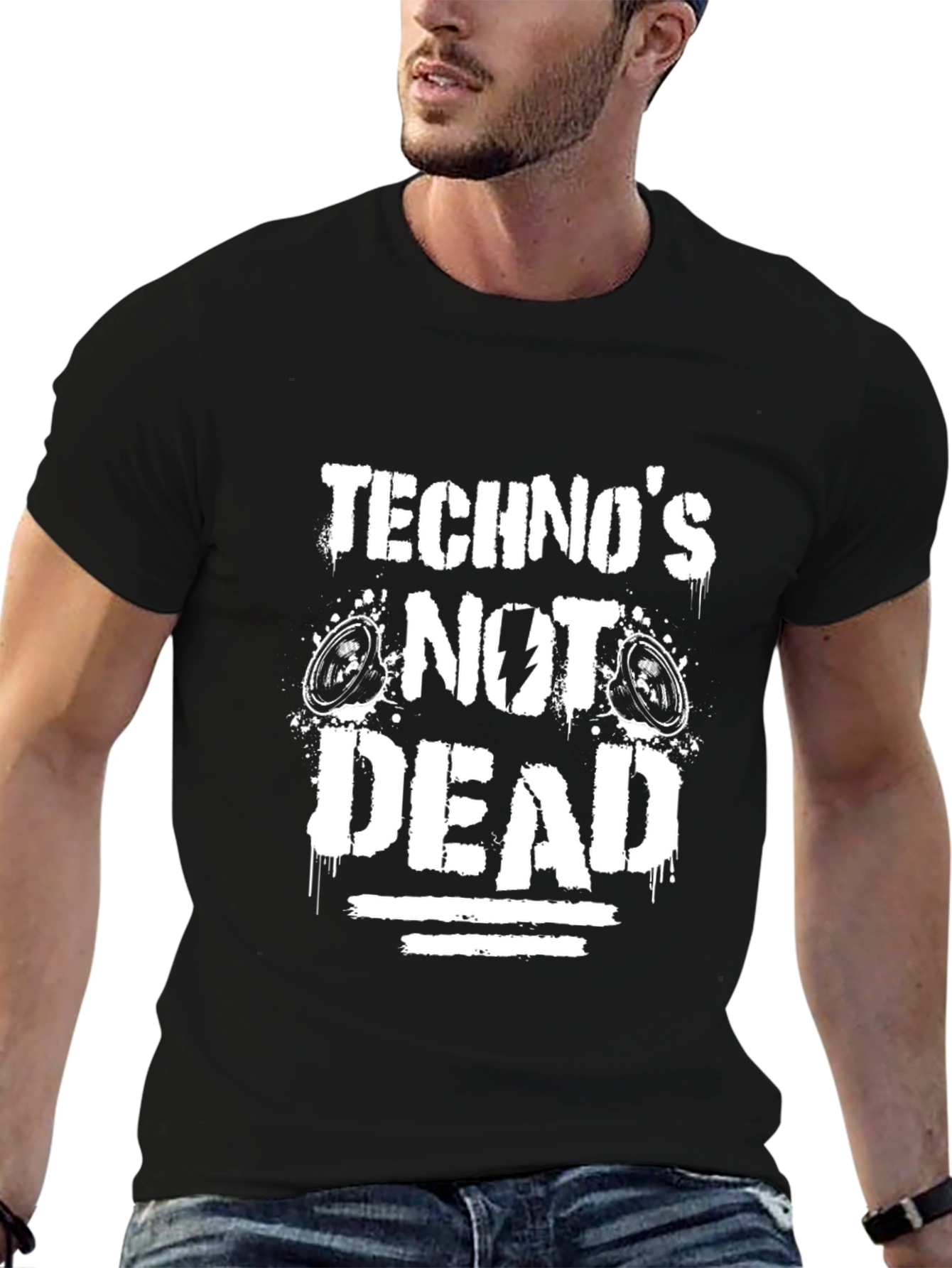 Technos Not Dead Graphic Tee - Black