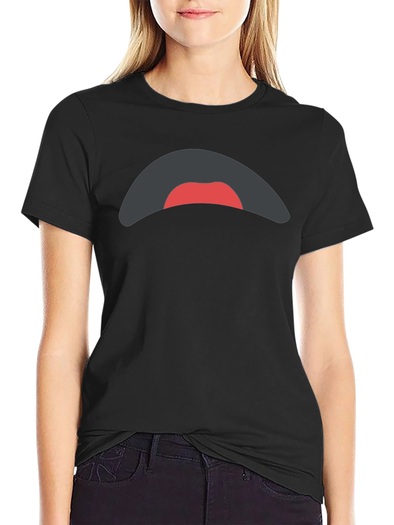 Mood Face Tee - Black Graphic T-Shirt